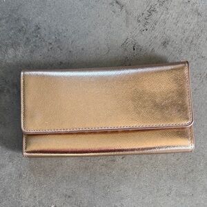 Elegant Rose Gold Clutch Bag